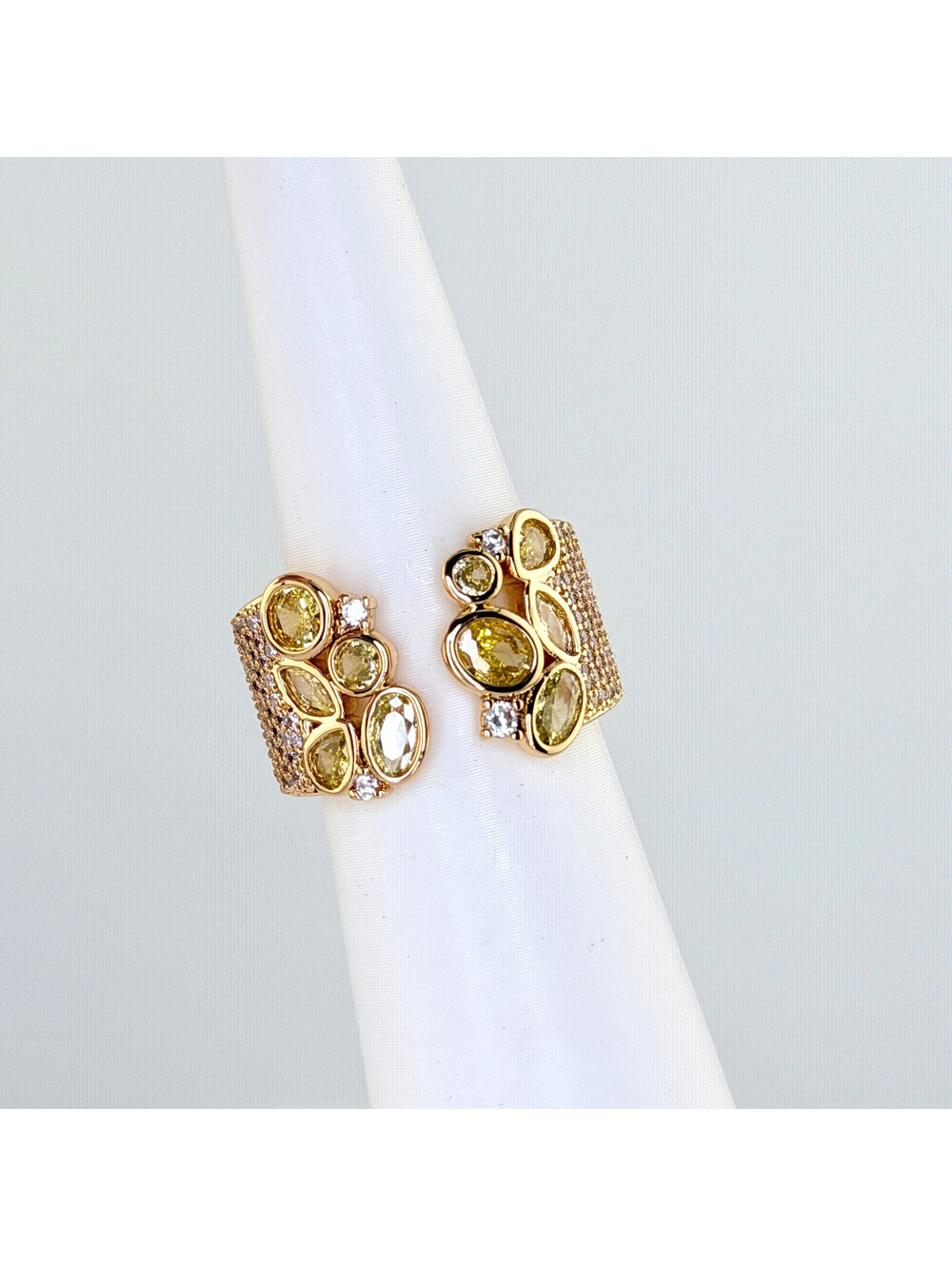 Bomb Party November Ring Sz 7 “Trace Of Almost” Citrine on Yellow Gold